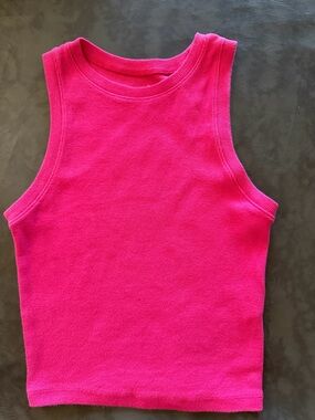 Hollister Hot Pink Ribbed Tank Top - Kids Shirts & Tops